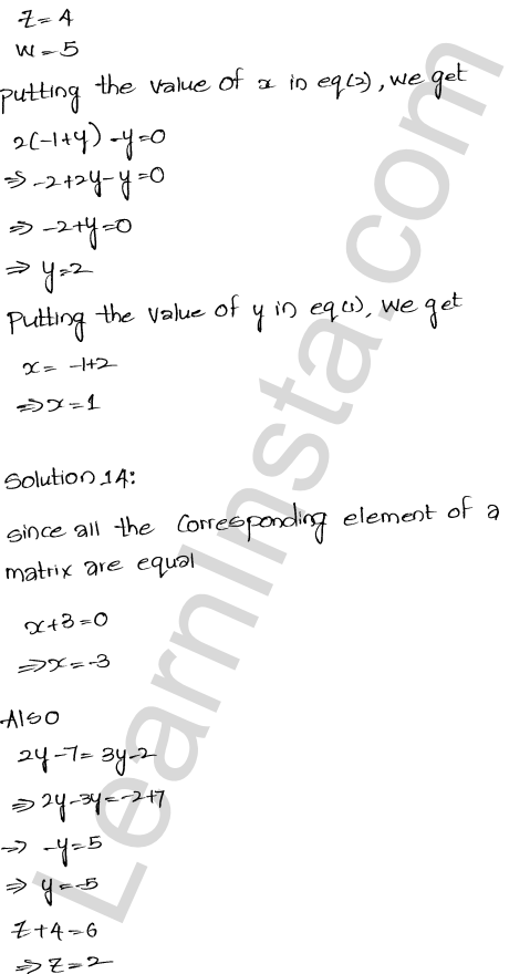 RD Sharma Class 12 Solutions Chapter 5 Algebra of Matrices Ex 5.1 1.26