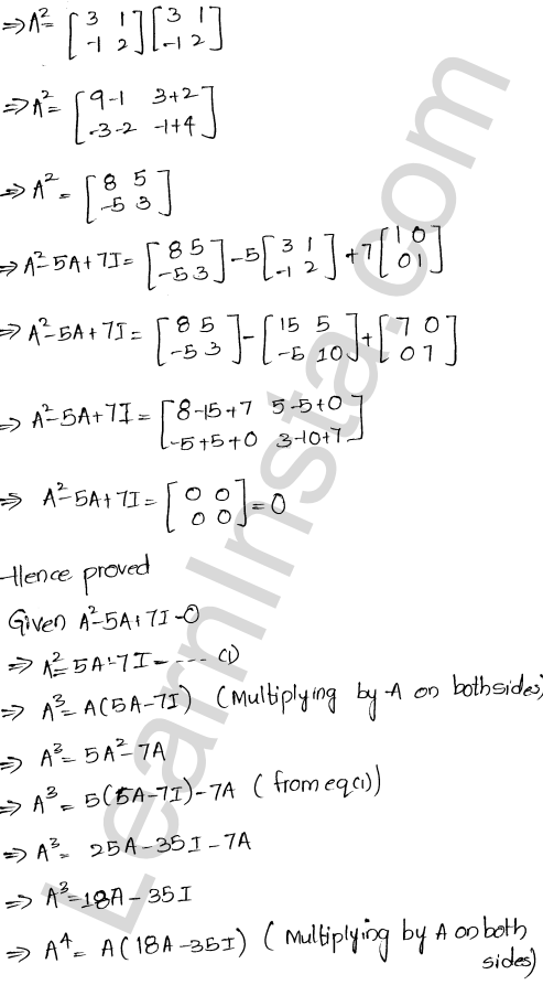 RD Sharma Class 12 Solutions Chapter 5 Algebra of Matrices Ex 5.3 1.34