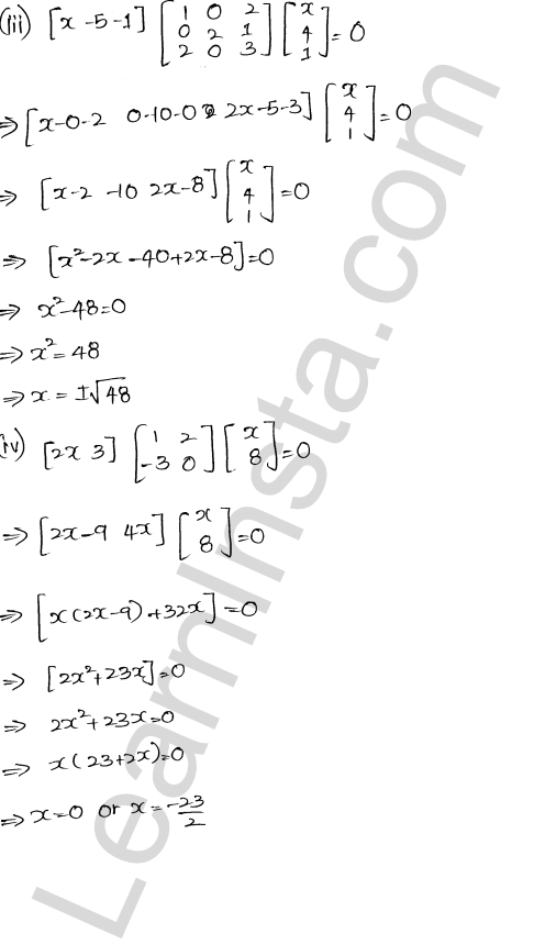 RD Sharma Class 12 Solutions Chapter 5 Algebra of Matrices Ex 5.3 1.41