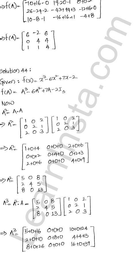 RD Sharma Class 12 Solutions Chapter 5 Algebra of Matrices Ex 5.3 1.45