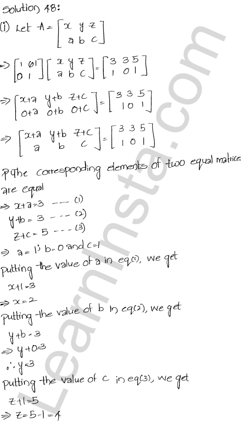 RD Sharma Class 12 Solutions Chapter 5 Algebra of Matrices Ex 5.3 1.50