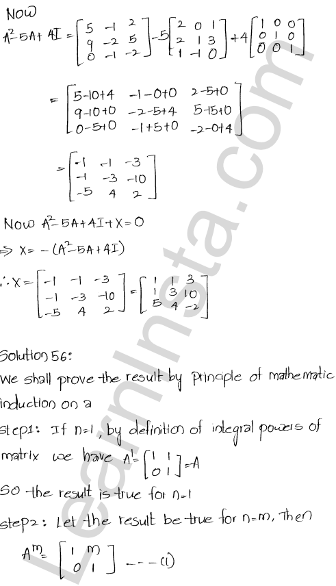 RD Sharma Class 12 Solutions Chapter 5 Algebra of Matrices Ex 5.3 1.62