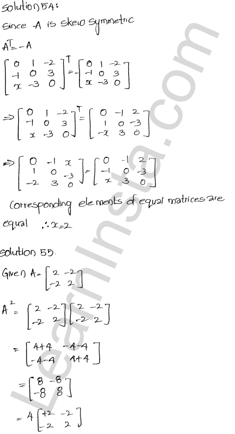 RD Sharma Class 12 Solutions Chapter 5 Algebra of Matrices Ex 5.5 1.25