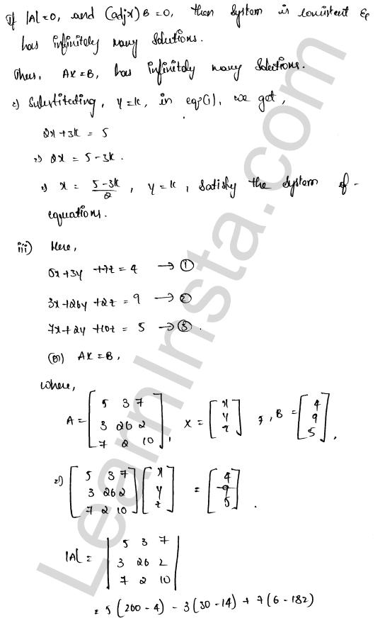 RD Sharma Class 12 Solutions Chapter 8 Solution of Simultaneous Linear Equations Ex 8.1 1.21