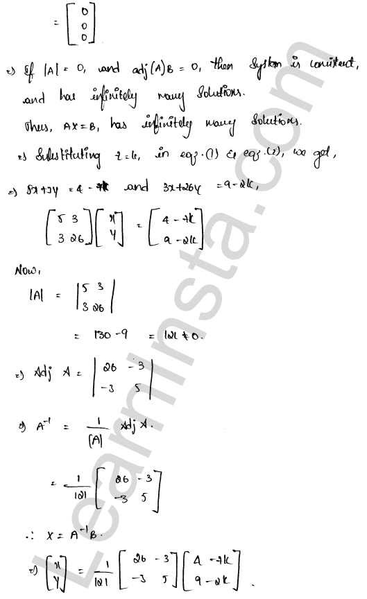 RD Sharma Class 12 Solutions Chapter 8 Solution of Simultaneous Linear Equations Ex 8.1 1.23