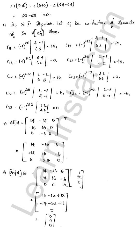 RD Sharma Class 12 Solutions Chapter 8 Solution of Simultaneous Linear Equations Ex 8.1 1.31