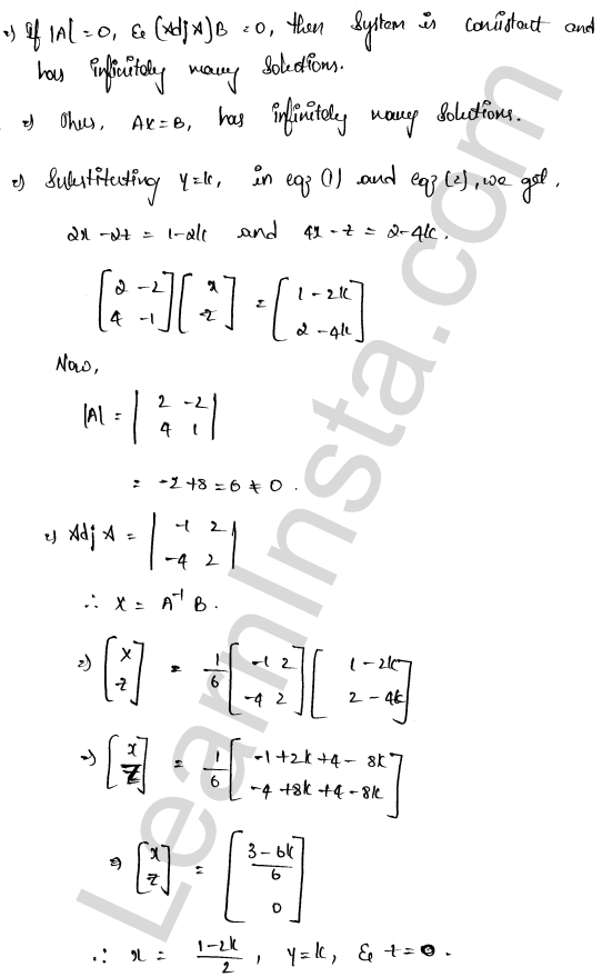 RD Sharma Class 12 Solutions Chapter 8 Solution of Simultaneous Linear Equations Ex 8.1 1.32