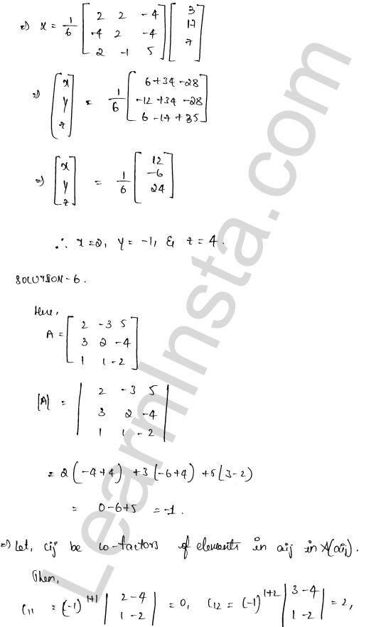 RD Sharma Class 12 Solutions Chapter 8 Solution of Simultaneous Linear Equations Ex 8.1 1.42