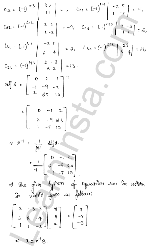 RD Sharma Class 12 Solutions Chapter 8 Solution of Simultaneous Linear Equations Ex 8.1 1.43