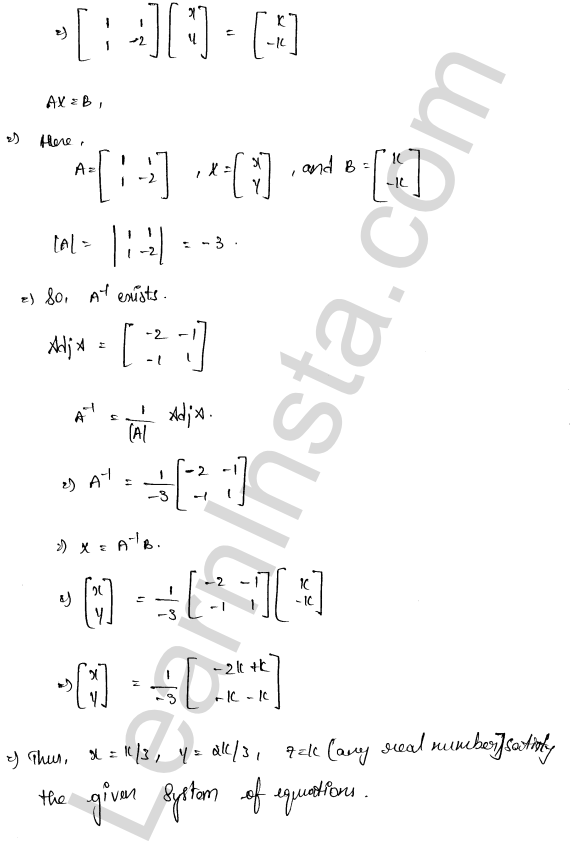 RD Sharma Class 12 Solutions Chapter 8 Solution of Simultaneous Linear Equations Ex 8.2 1.9