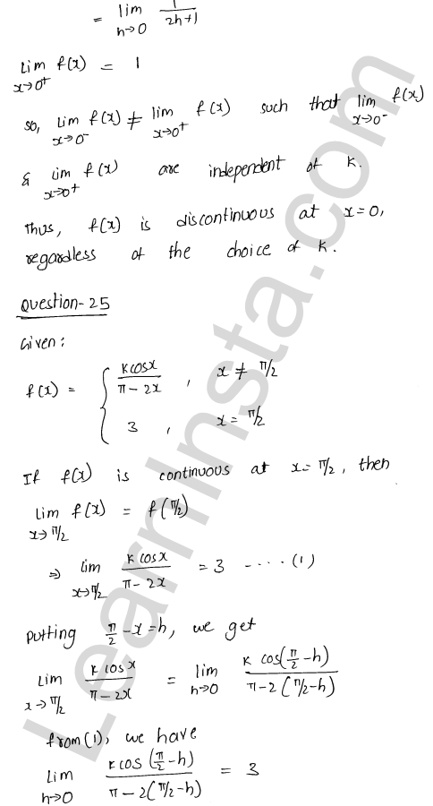RD Sharma Class 12 Solutions Chapter 9 Continuity Ex 9.1 1.32