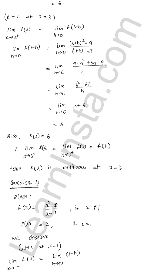 RD Sharma Class 12 Solutions Chapter 9 Continuity Ex 9.1 1.4
