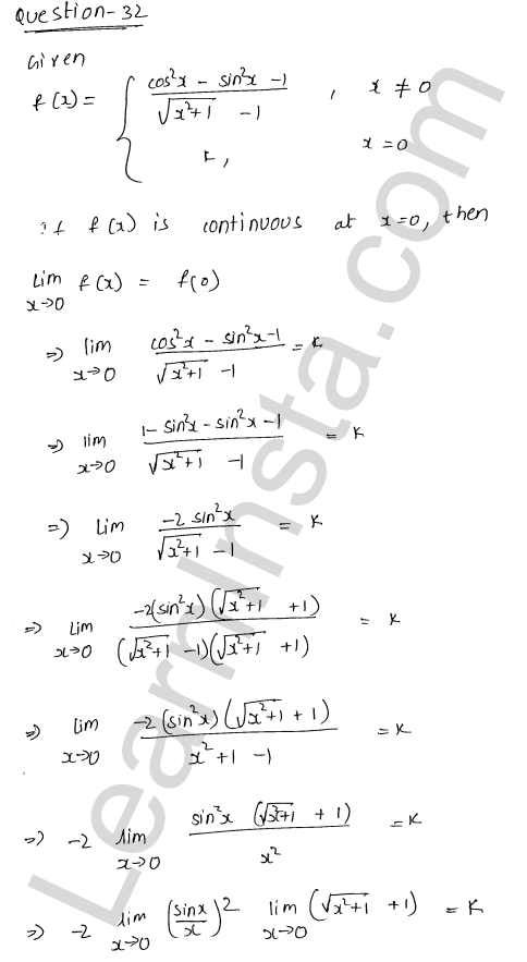 RD Sharma Class 12 Solutions Chapter 9 Continuity Ex 9.1 1.41