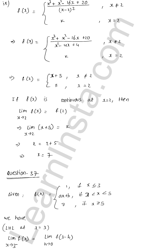 RD Sharma Class 12 Solutions Chapter 9 Continuity Ex 9.1 1.52