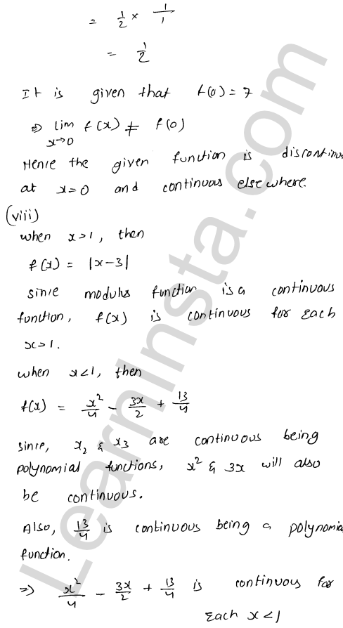 RD Sharma Class 12 Solutions Chapter 9 Continuity Ex 9.2 1.14
