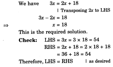 NCERT Solutions for Class 8 Maths Chapter 2 Linear Equations in One Variable Ex 2.3 1