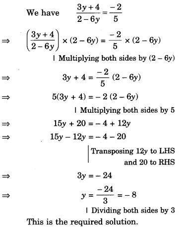 NCERT Solutions for Class 8 Maths Chapter 2 Linear Equations in One Variable Ex 2.6 7