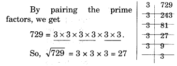 NCERT Solutions for Class 8 Maths Chapter 6 Squares and Square Roots Ex 6.3 1