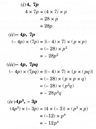 NCERT Solutions for Class 8 Maths Chapter 9 Algebraic Expressions and Identities Ex 9.2 1