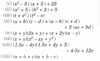 NCERT Solutions for Class 8 Maths Chapter 9 Algebraic Expressions and Identities Ex 9.4 7