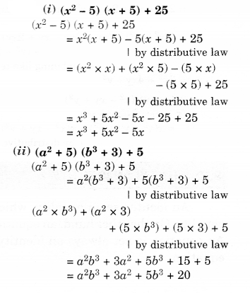 NCERT Solutions for Class 8 Maths Chapter 9 Algebraic Expressions and Identities Ex 9.4 8