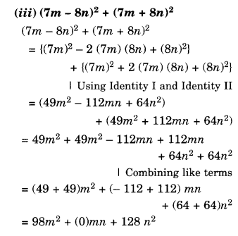 NCERT Solutions for Class 8 Maths Chapter 9 Algebraic Expressions and Identities Ex 9.5 15