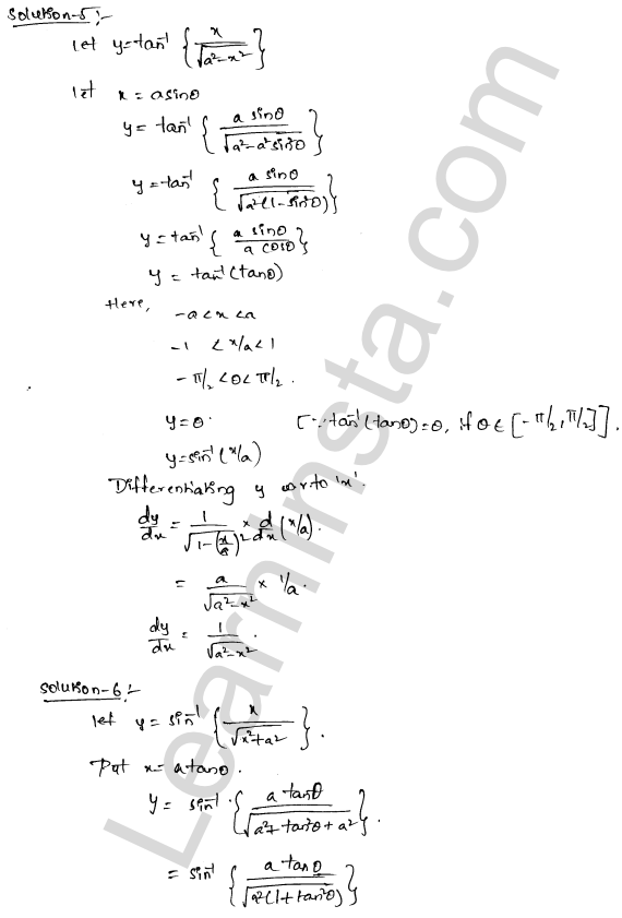 RD Sharma Class 12 Solutions Chapter 11 Differentiation Ex 11.3 1.3