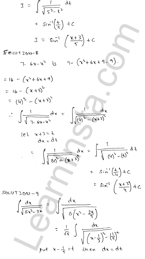 RD Sharma Class 12 Solutions Chapter 19 Indefinite Integrals Ex 19.17 1.6