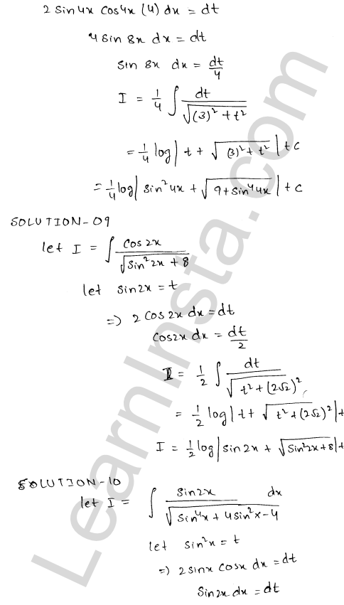 RD Sharma Class 12 Solutions Chapter 19 Indefinite Integrals Ex 19.18 1.4