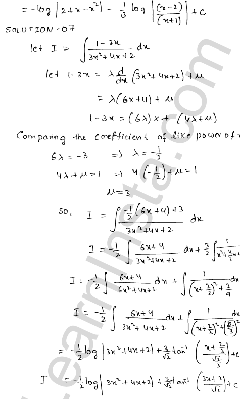 RD Sharma Class 12 Solutions Chapter 19 Indefinite Integrals Ex 19.19 1.7
