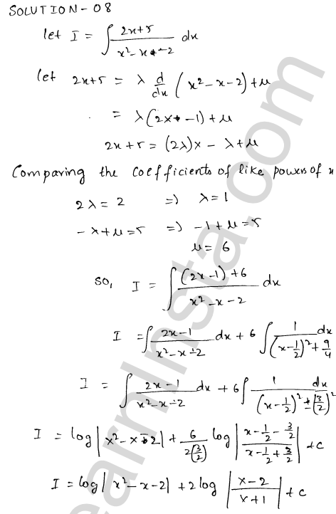 RD Sharma Class 12 Solutions Chapter 19 Indefinite Integrals Ex 19.19 1.8