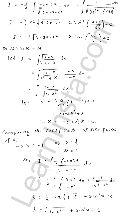 RD Sharma Class 12 Solutions Chapter 19 Indefinite Integrals Ex 19.21 1.11