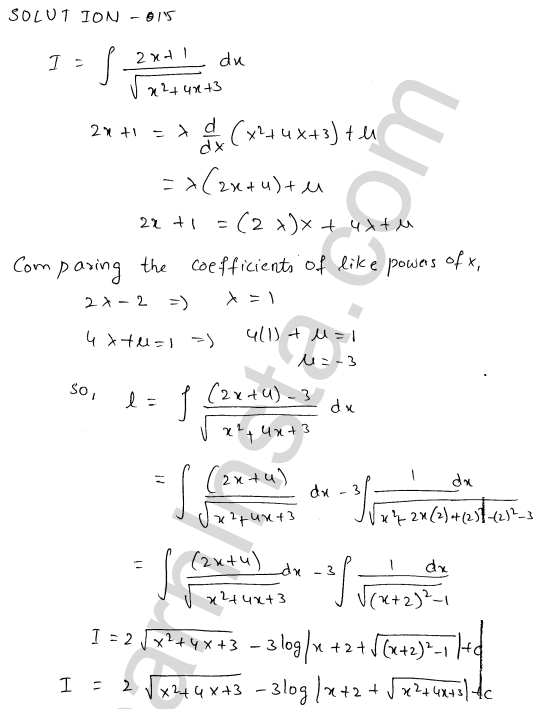 RD Sharma Class 12 Solutions Chapter 19 Indefinite Integrals Ex 19.21 1.12
