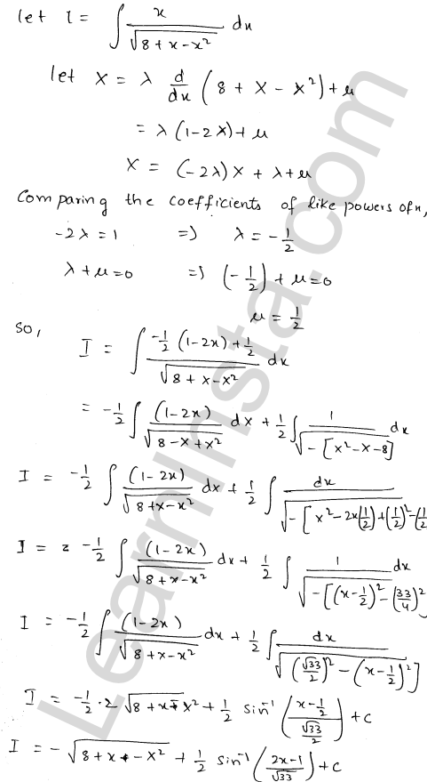 RD Sharma Class 12 Solutions Chapter 19 Indefinite Integrals Ex 19.21 1.5