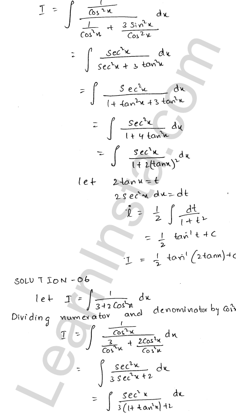 RD Sharma Class 12 Solutions Chapter 19 Indefinite Integrals Ex 19.22 1.5