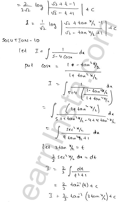RD Sharma Class 12 Solutions Chapter 19 Indefinite Integrals Ex 19.23 1.10