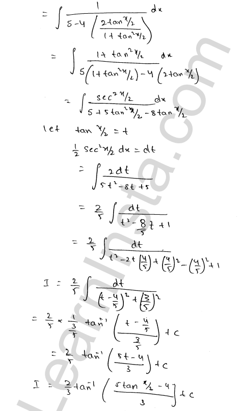 RD Sharma Class 12 Solutions Chapter 19 Indefinite Integrals Ex 19.23 1.2