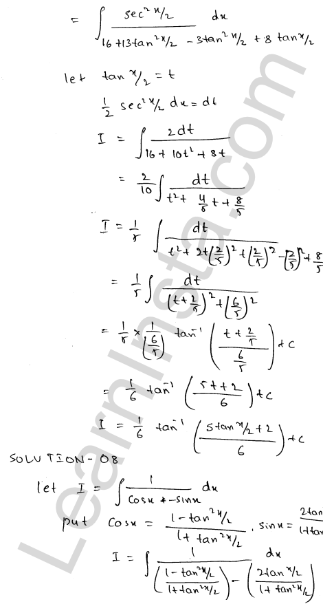 RD Sharma Class 12 Solutions Chapter 19 Indefinite Integrals Ex 19.23 1.7