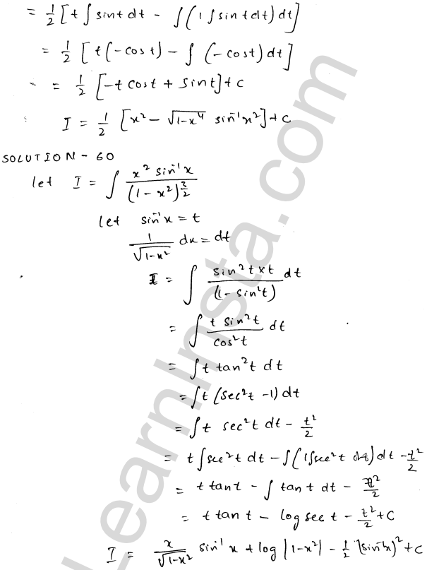 RD Sharma Class 12 Solutions Chapter 19 Indefinite Integrals Ex 19.25 1.32