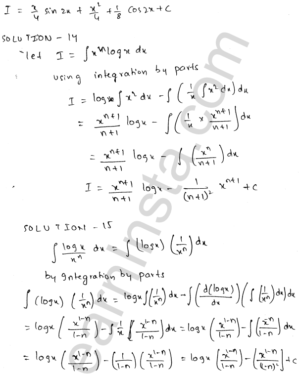 RD Sharma Class 12 Solutions Chapter 19 Indefinite Integrals Ex 19.25 1.6