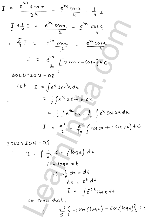 RD Sharma Class 12 Solutions Chapter 19 Indefinite Integrals Ex 19.27 1.4