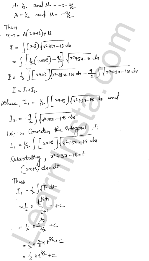 RD Sharma Class 12 Solutions Chapter 19 Indefinite Integrals Ex 19.29 1.10