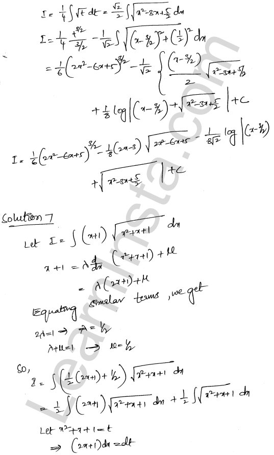 RD Sharma Class 12 Solutions Chapter 19 Indefinite Integrals Ex 19.29 1.6