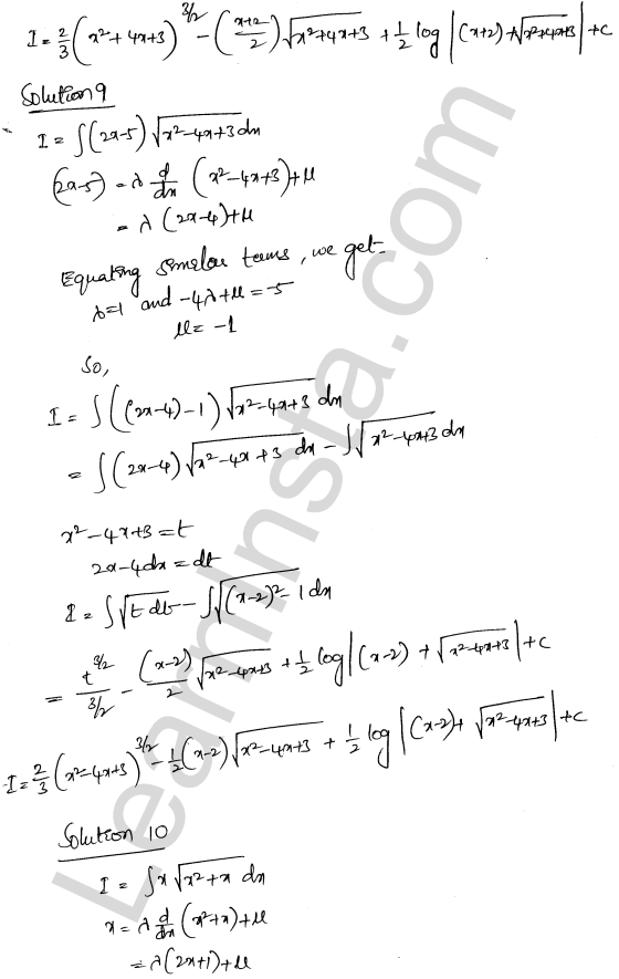 RD Sharma Class 12 Solutions Chapter 19 Indefinite Integrals Ex 19.29 1.8