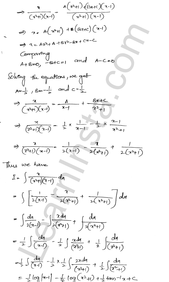 RD Sharma Class 12 Solutions Chapter 19 Indefinite Integrals Ex 19.30 1.10