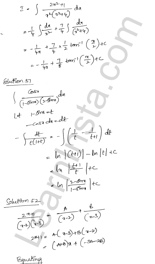 RD Sharma Class 12 Solutions Chapter 19 Indefinite Integrals Ex 19.30 1.34