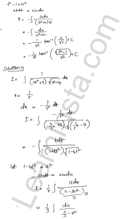 RD Sharma Class 12 Solutions Chapter 19 Indefinite Integrals Ex 19.32 1.11