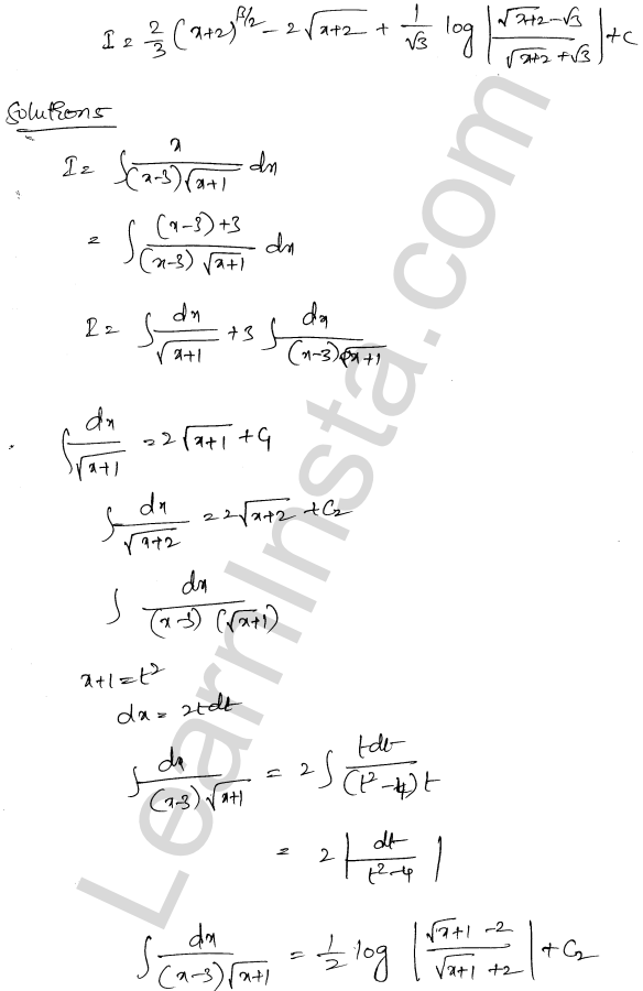 RD Sharma Class 12 Solutions Chapter 19 Indefinite Integrals Ex 19.32 1.4