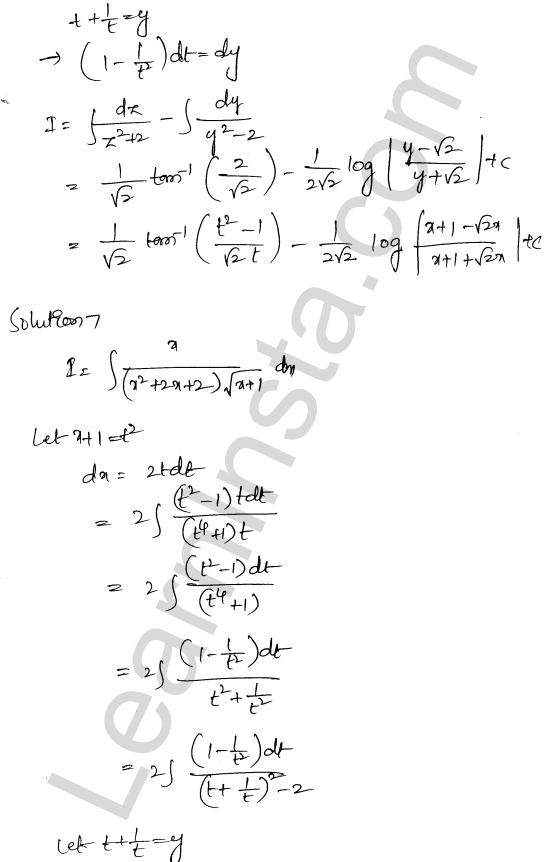 RD Sharma Class 12 Solutions Chapter 19 Indefinite Integrals Ex 19.32 1.6