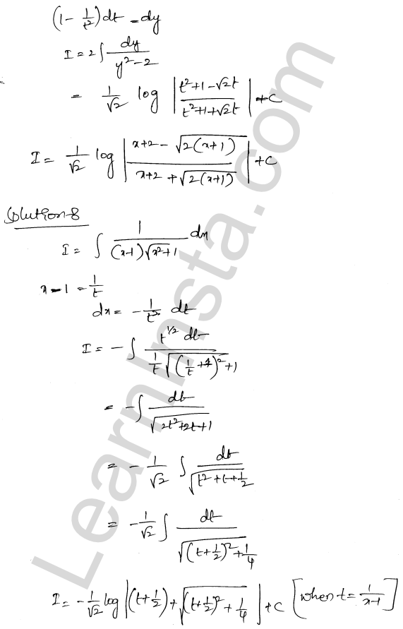 RD Sharma Class 12 Solutions Chapter 19 Indefinite Integrals Ex 19.32 1.7